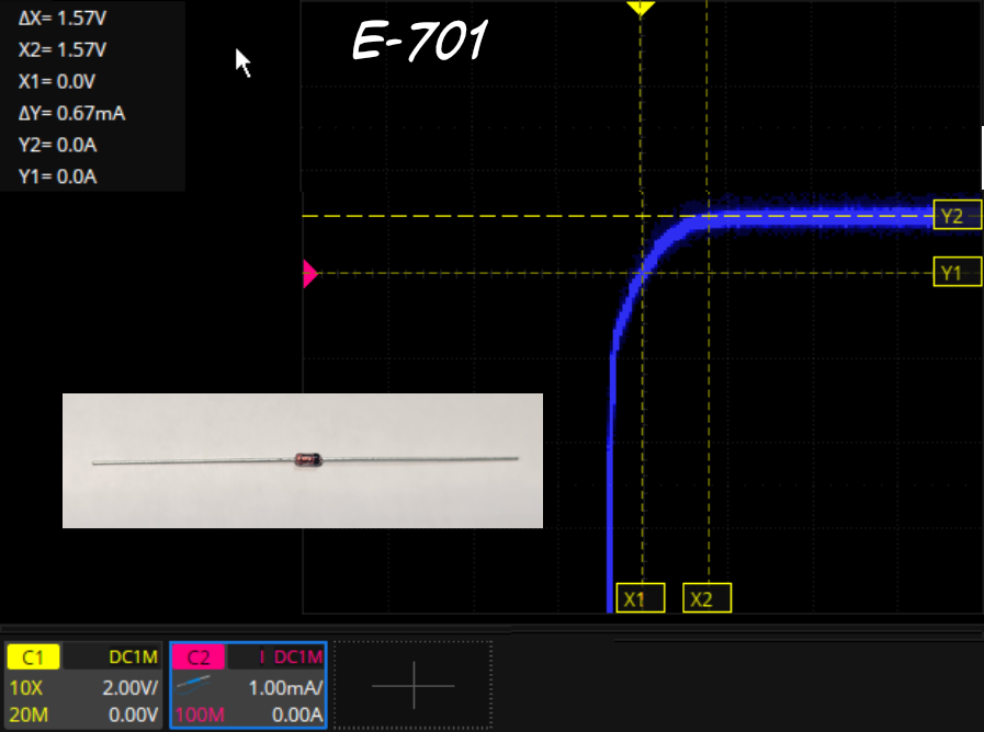 E-701 700mA Constant Current Diode V-I Curve