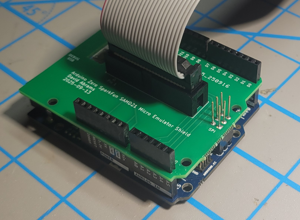 Emulator with Arduino Stacking Headers and Box Header for Cable Connection
