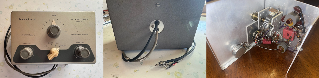 Front, back and internal chassis of Heathkit Q Multiplier