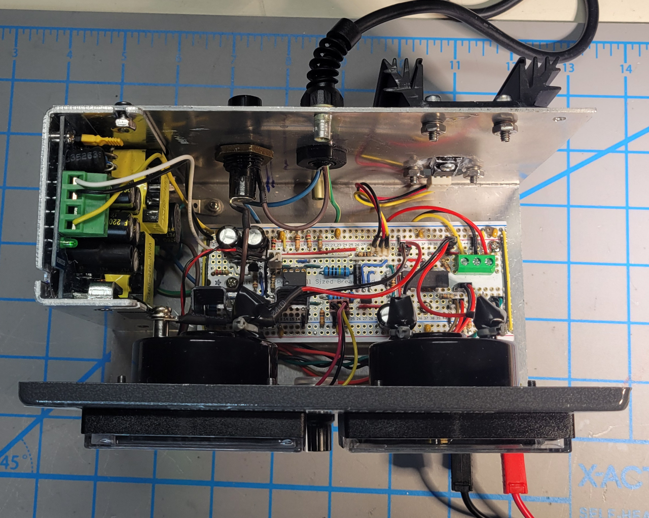Compete high-voltage power supply without rear cover installed
