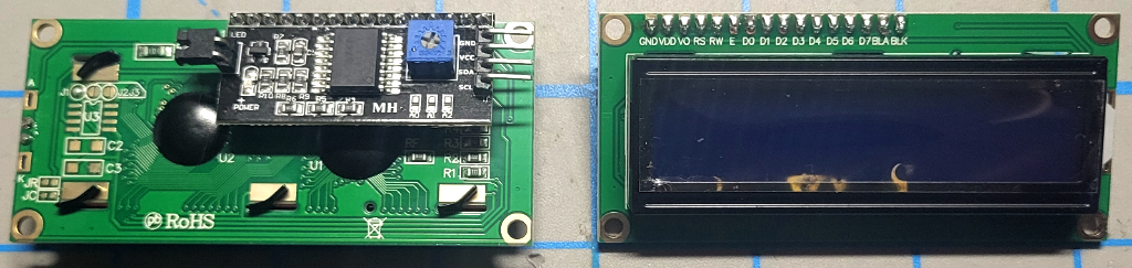 LCD display advertised as supporting SPI but actually only supports I2C input